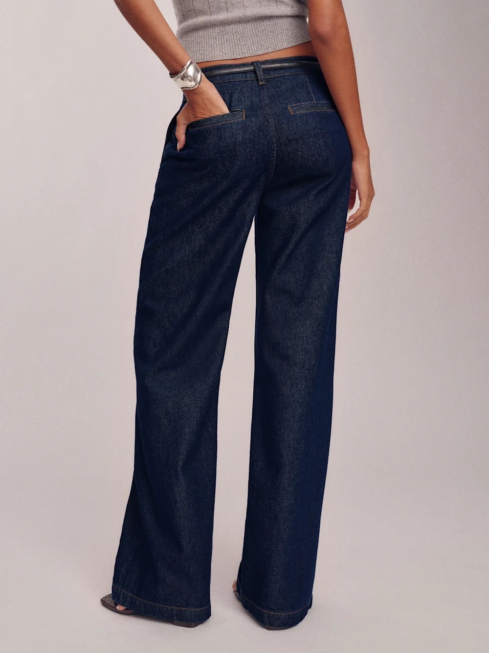 Elio Low Rise Denim Trouser - Picture 3 of 6